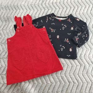 Carter's. Penguins & Puppies Corduroy Dress